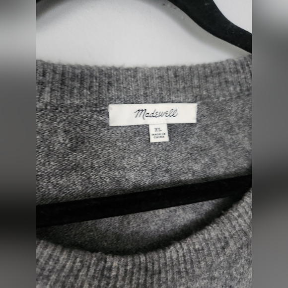 Madewell Heart Dot Balloon Sleeve Pullover Wool Blend Sweater XL - Picture 4 of 6